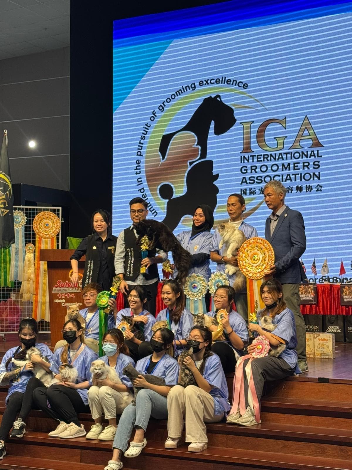 IGA Competition group photo with winners